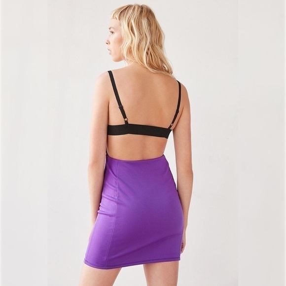Urban Outfitters Silence + Noise Sofia Backless Mini Dress Size S - Picture 3 of 4